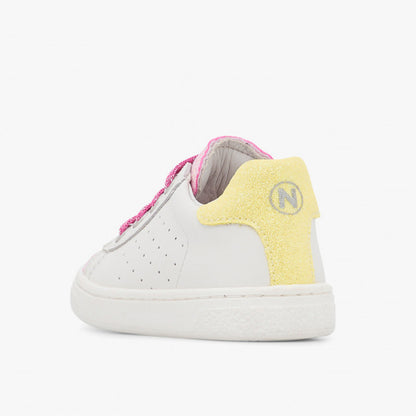 NATURINO 0012017508-07-1N26 WHITE PINK YELLOW Sneakers Bambina 