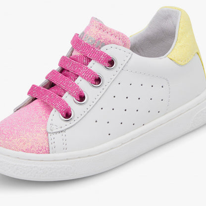 NATURINO 0012017508-07-1N26 WHITE PINK YELLOW Sneakers Bambina 