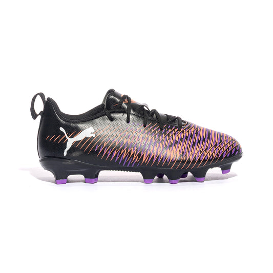 PUMA 108144-01 Black White Red Calcio Bambino 
