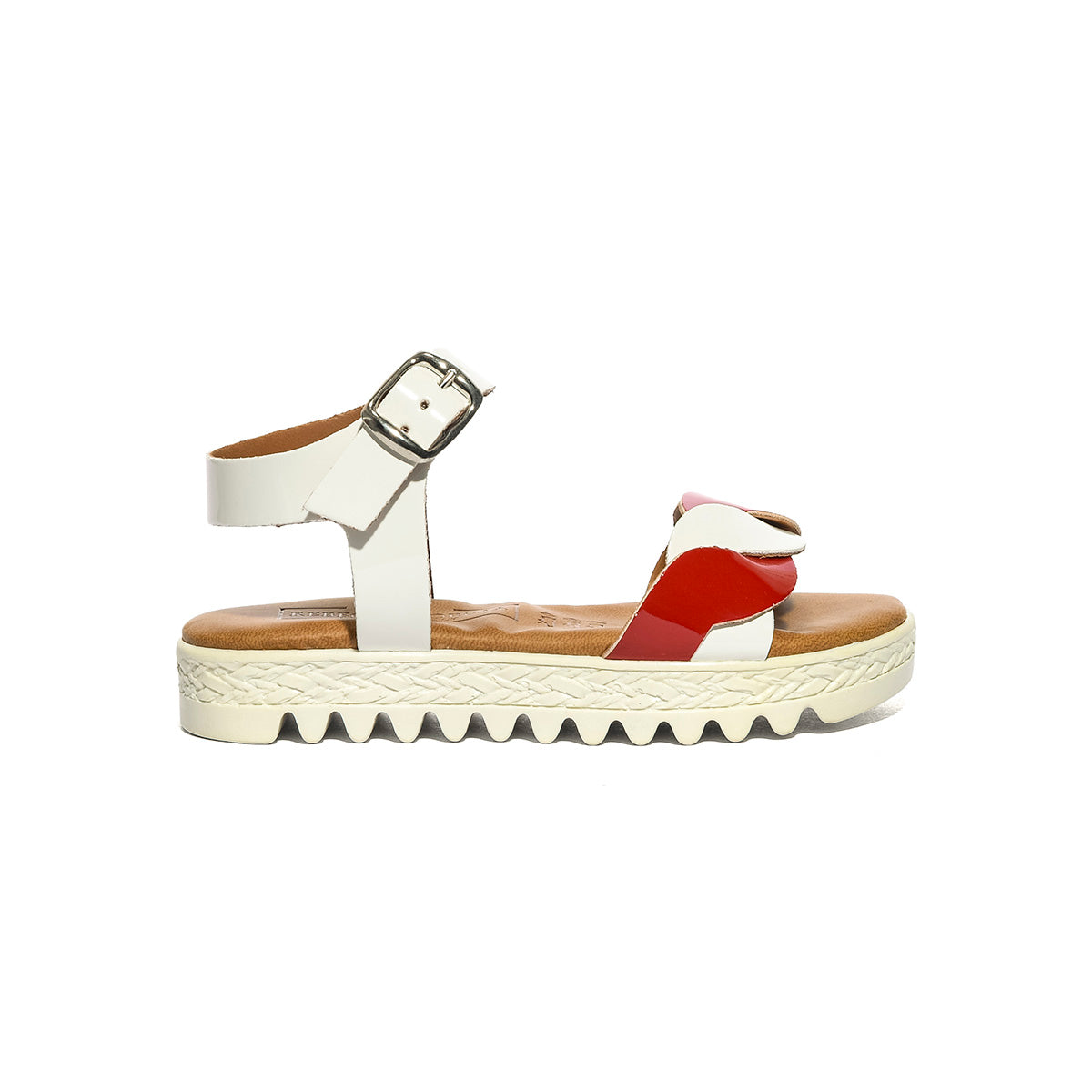 REBECCA NICOLE BIANCO ROSSO Sandali Bambina 