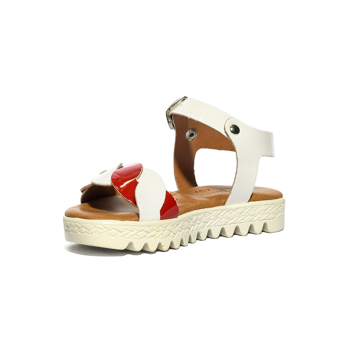 REBECCA NICOLE BIANCO ROSSO Sandali Bambina 