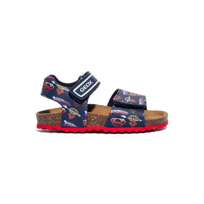 GEOX J658LC 0006A NAVY RED   C0735 Sandali Bambino 