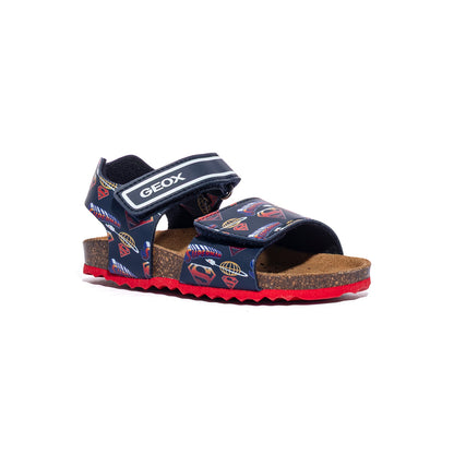 GEOX J658LC 0006A NAVY RED   C0735 Sandali Bambino 
