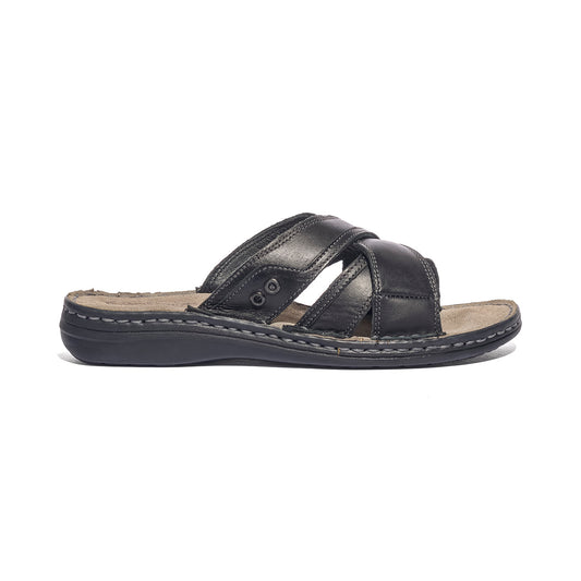GLAMOUR 174002 NERO Sandali Uomo 