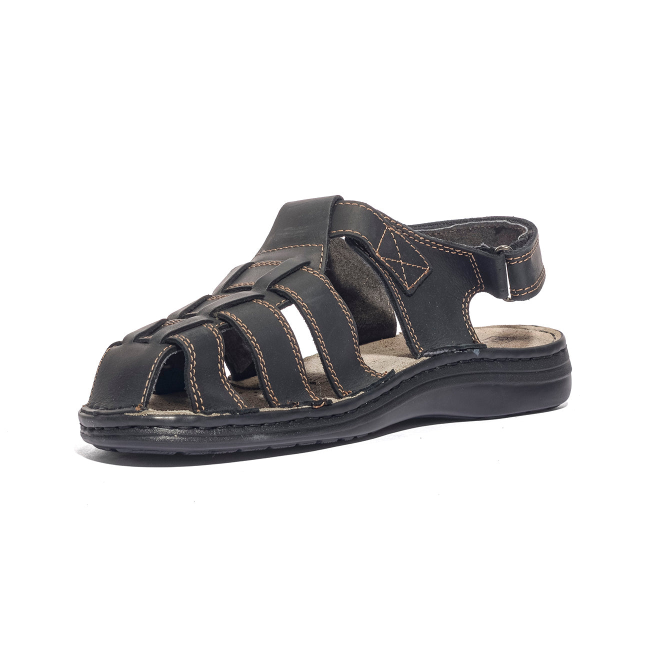 GLAMOUR 174004 NERO Sandali Uomo 