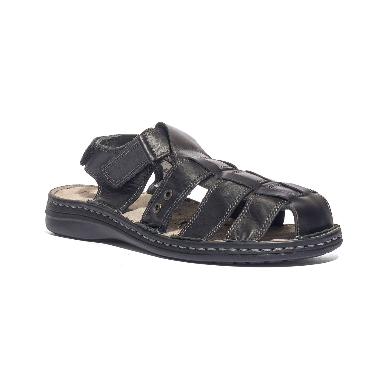GLAMOUR 174004 NERO Sandali Uomo 