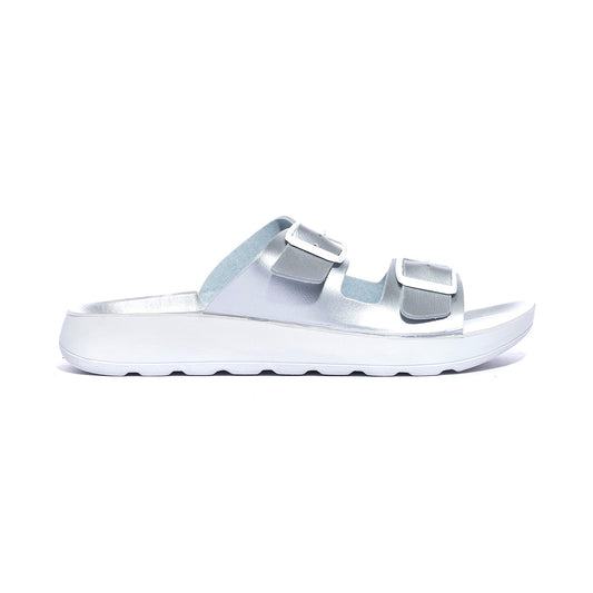 IN BLU AG000012 ARGENTO Ciabatte Donna 