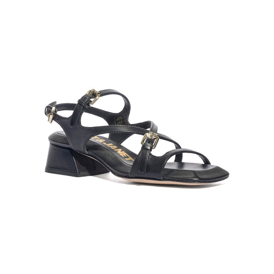 JANET&JANET J-202 BLACK Sandali Donna 