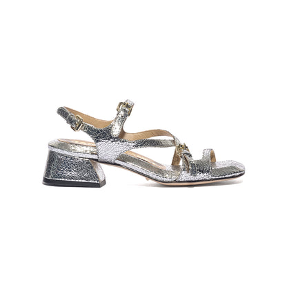JANET&JANET J-202 SILVER Sandali Donna 