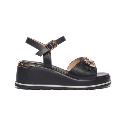 KEYS K12111 BLACK Sandali Donna 