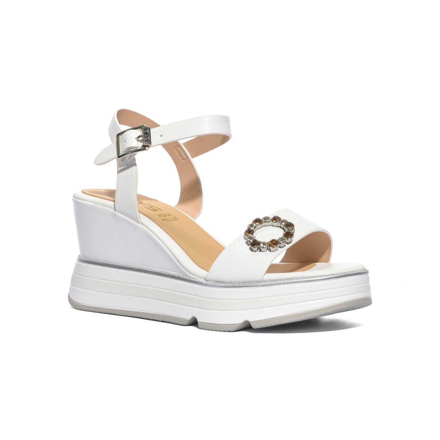 KEYS K12120 WHITE Sandali Donna 