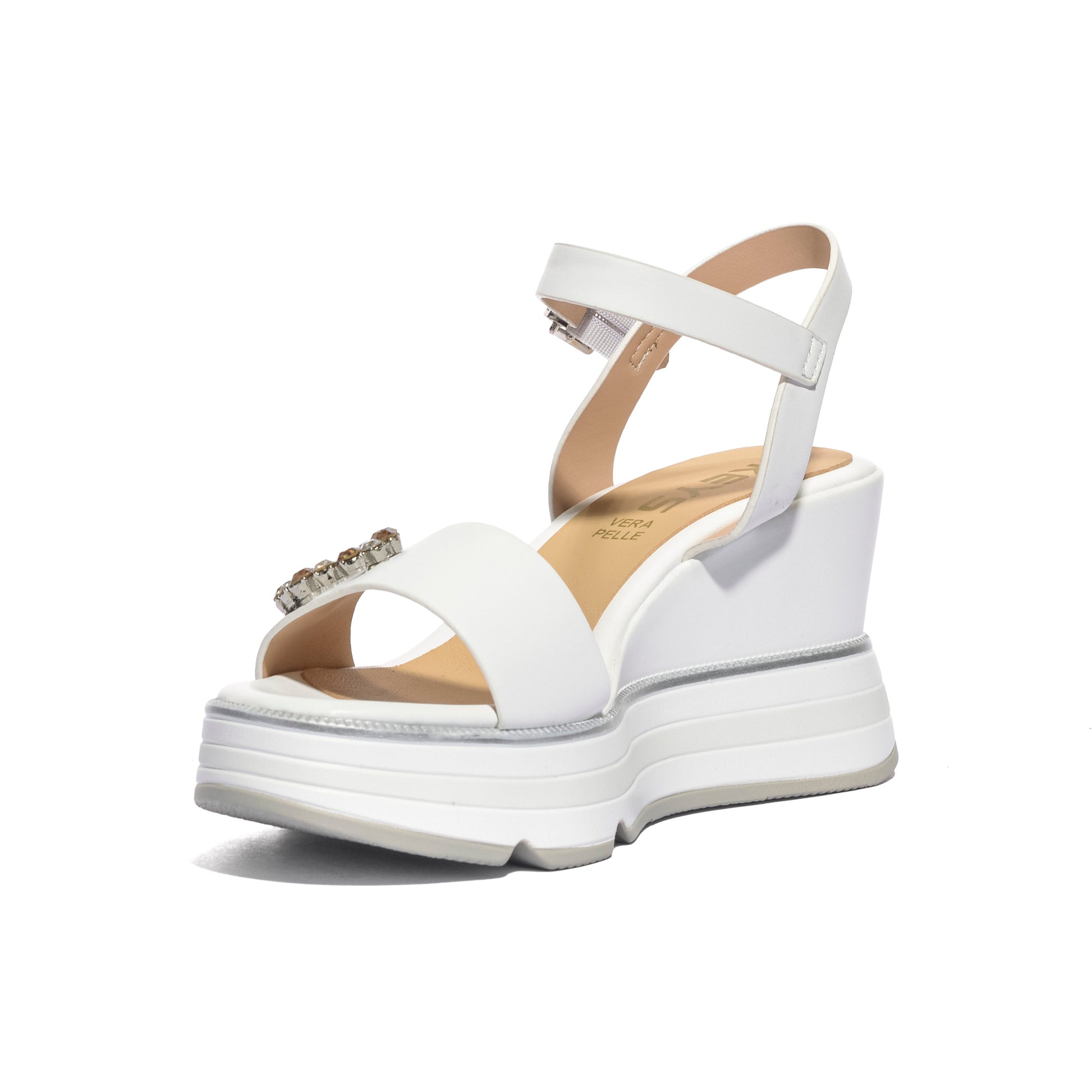 KEYS K12120 WHITE Sandali Donna 