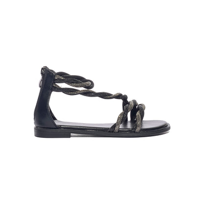 KHARISMA 7845 STRASS NERO C.FUCILE Sandali Bambina 