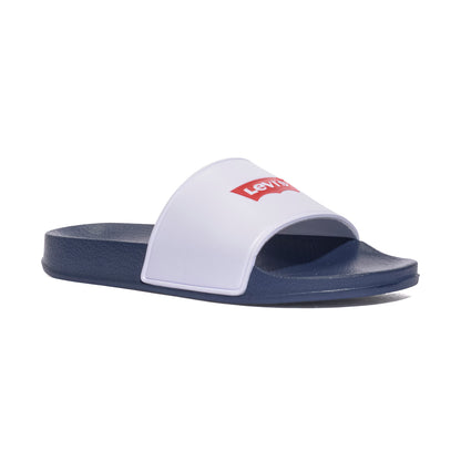 LEVI'S VPOL0221S WHITE NAVY Ciabatte Bambino 