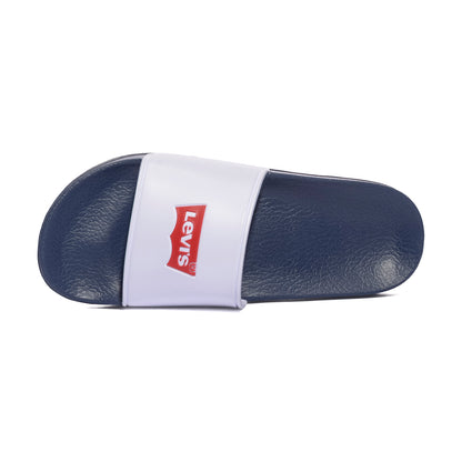 LEVI'S VPOL0221S WHITE NAVY Ciabatte Bambino 