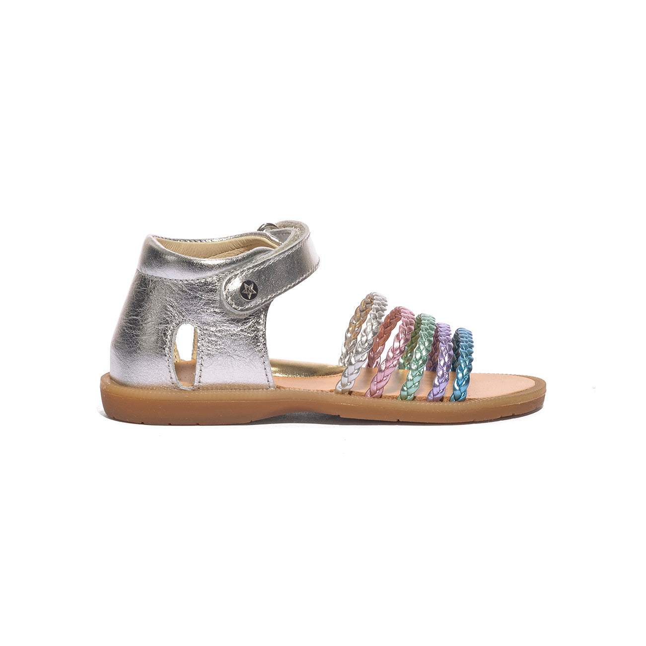 NATURINO 0010502667.09.2Q14 SILVER PINK Sandali Bambina 