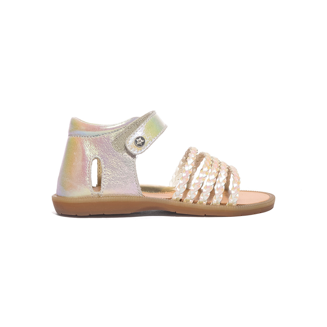 NATURINO 0010502667.10.1N04 WHITE PINK Sandali Bambina 