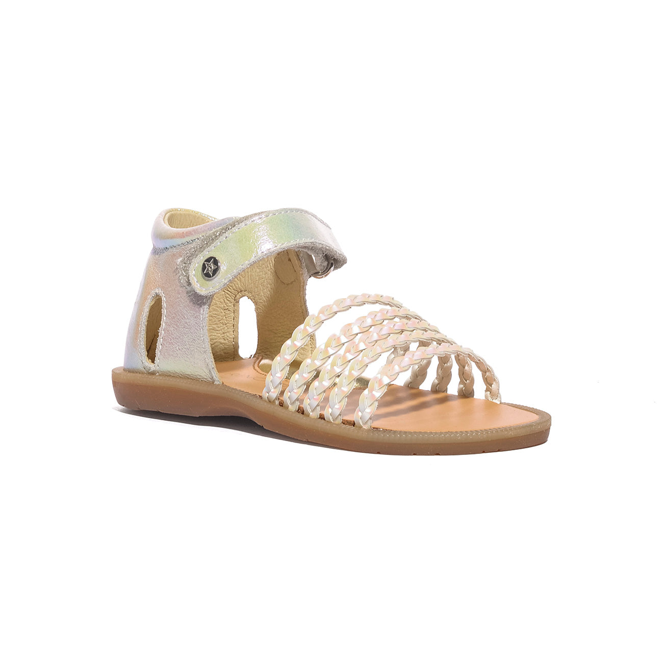 NATURINO 0010502667.10.1N04 WHITE PINK Sandali Bambina 