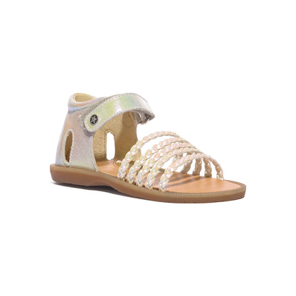 NATURINO 0010502667.10.1N04 WHITE PINK Sandali Bambina 
