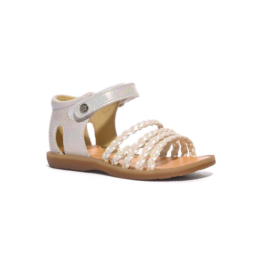 NATURINO 0010502667.15.1N02 WHITE SILVER Sandali Bambina 