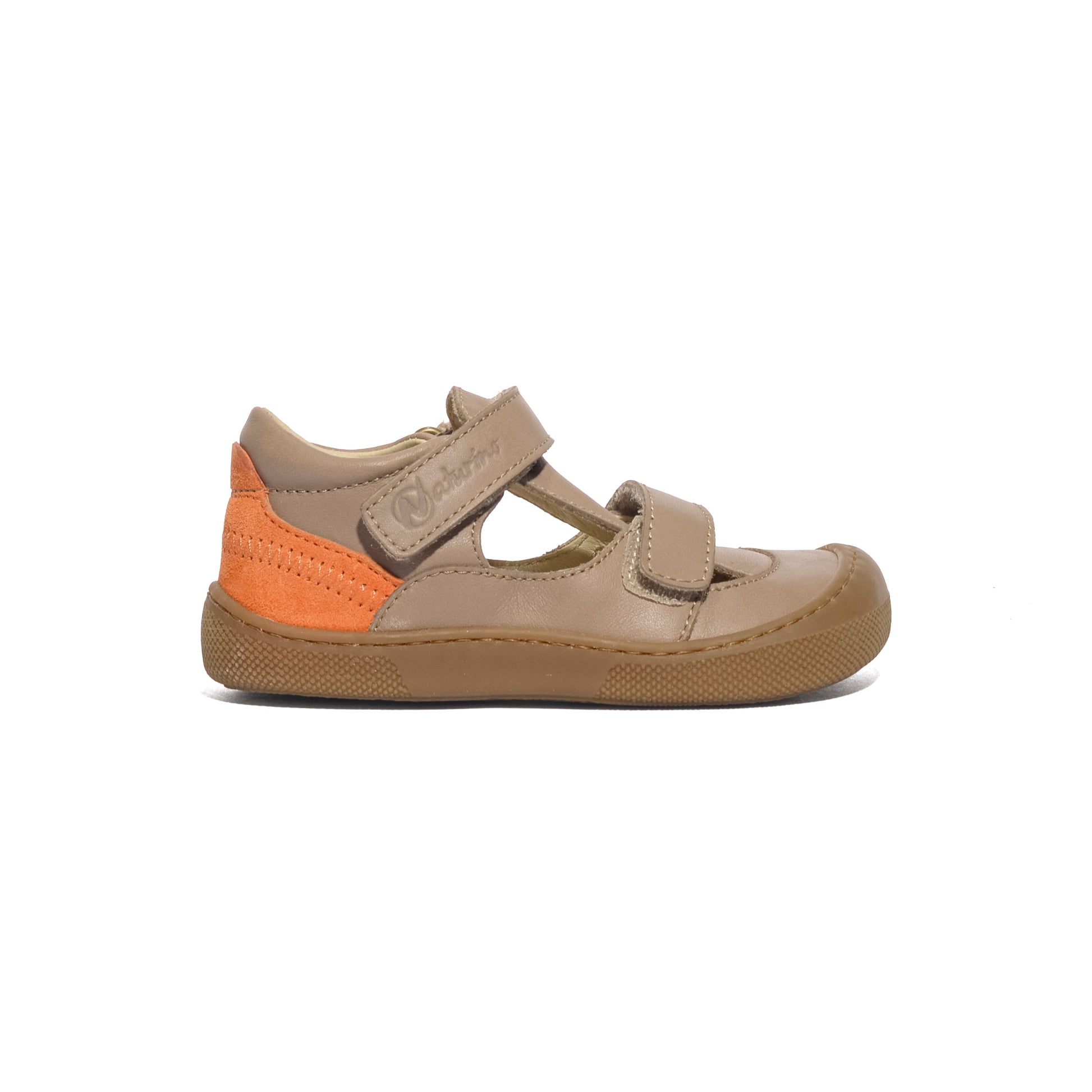 NATURINO 0012018470.01.1D16 TAUPE ORANGE Sandali Bambino 