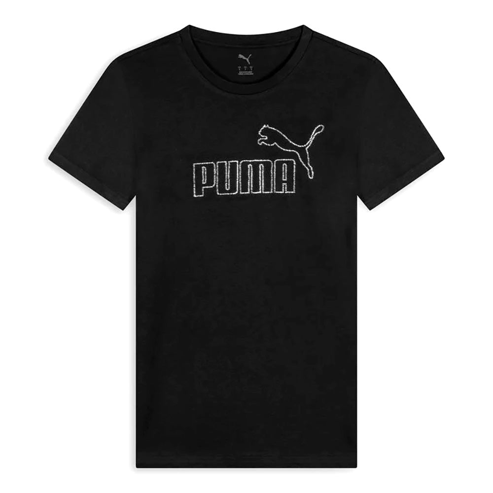 PUMA 693519-01 black T-Shirt Donna 