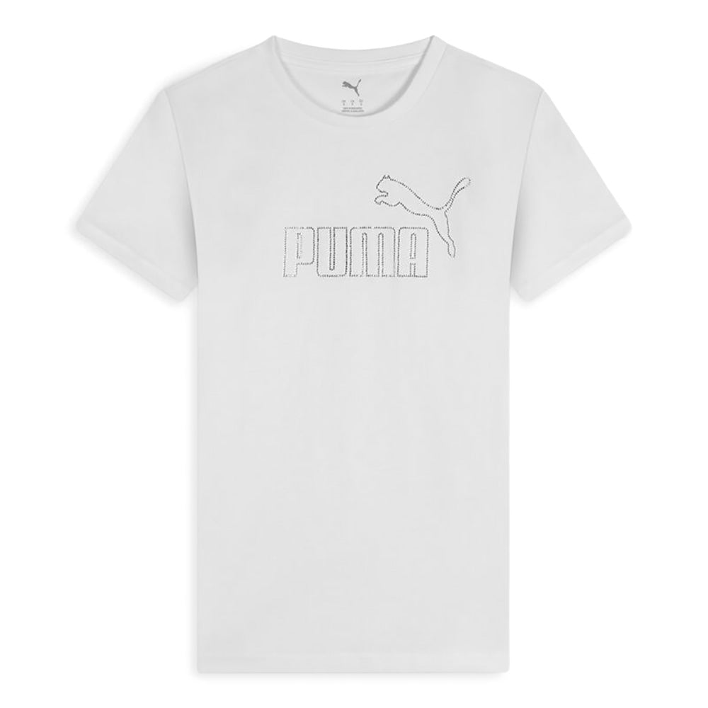 PUMA 693519-02 white T-Shirt Donna 