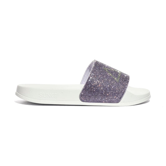 SUN 68 X36211 BIANCO/LILLA Ciabatte Donna 