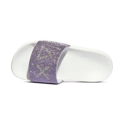 SUN 68 X36211 BIANCO/LILLA Ciabatte Donna 