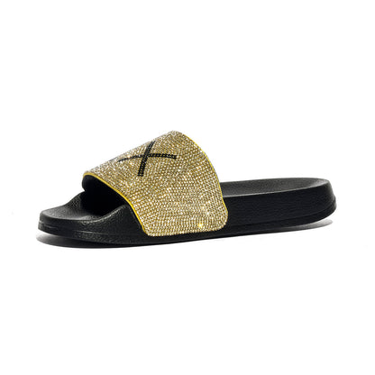 SUN 68 X36211 NERO/ORO Ciabatte Donna 