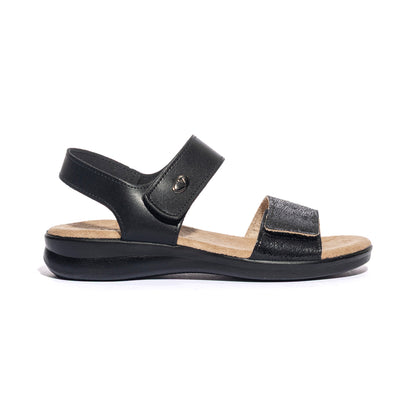 VALLEVERDE 25333 BLACK Sandali Donna 