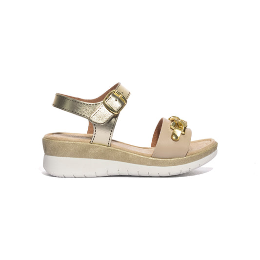 VALLEVERDE 52103 BEIGE Sandali Donna 
