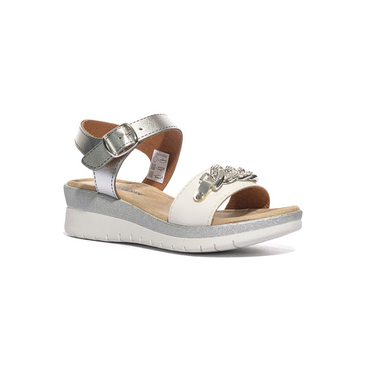 VALLEVERDE 52103 BIANCO Sandali Donna 