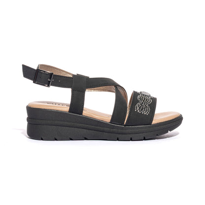 VALLEVERDE 55560 NERO Sandali Donna 