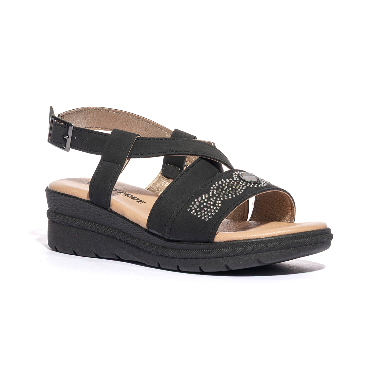 VALLEVERDE 55560 NERO Sandali Donna 