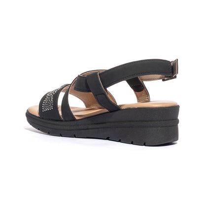 VALLEVERDE 55560 NERO Sandali Donna 