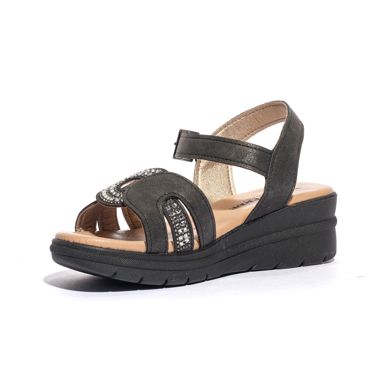 VALLEVERDE 55561 NERO Sandali Donna 