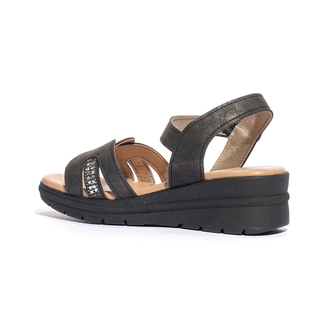 VALLEVERDE 55561 NERO Sandali Donna 