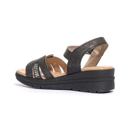 VALLEVERDE 55561 NERO Sandali Donna 