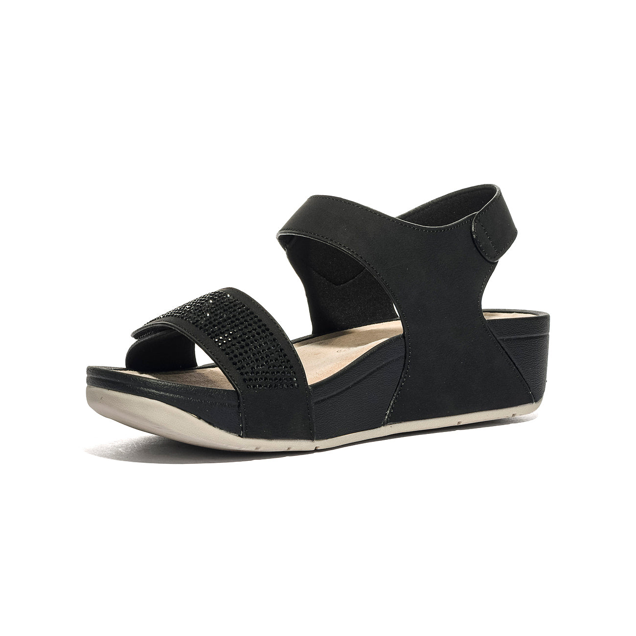 VALLEVERDE V652Z BLACK Sandali Donna 
