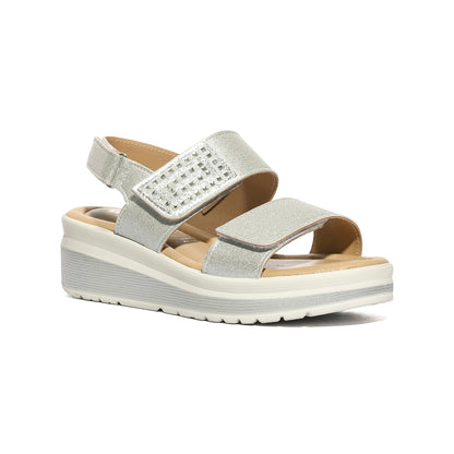 VALLEVERDE VMI104M ARGENTO Sandali Donna 