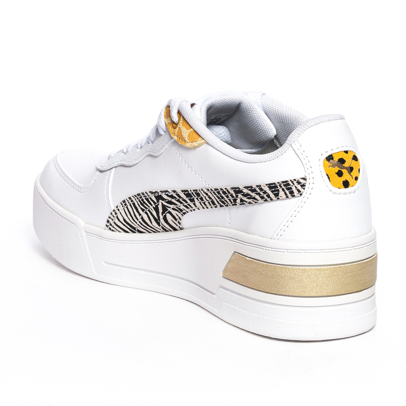 PUMA 383868-01WHITE BLACK SAFFRON