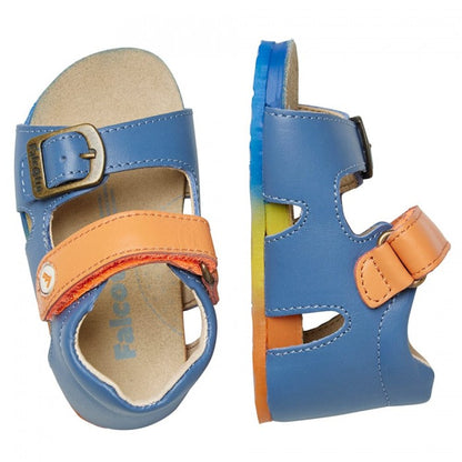 FALCOTTO 0011500737-03-1C65 AZURE-ORANGE Sandali Bambino 