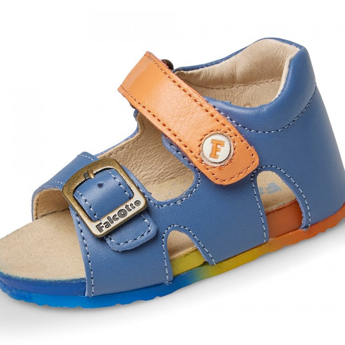 FALCOTTO 0011500737-03-1C65 AZURE-ORANGE Sandali Bambino 