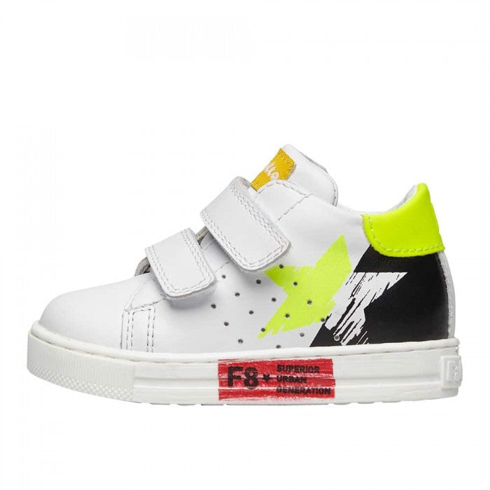 FALCOTTO 0012016740-02-1N40 WHITE-YELLOW FLUO Sneakers Bambino 