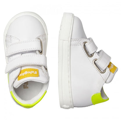 FALCOTTO 0012016740-02-1N40 WHITE-YELLOW FLUO Sneakers Bambino 