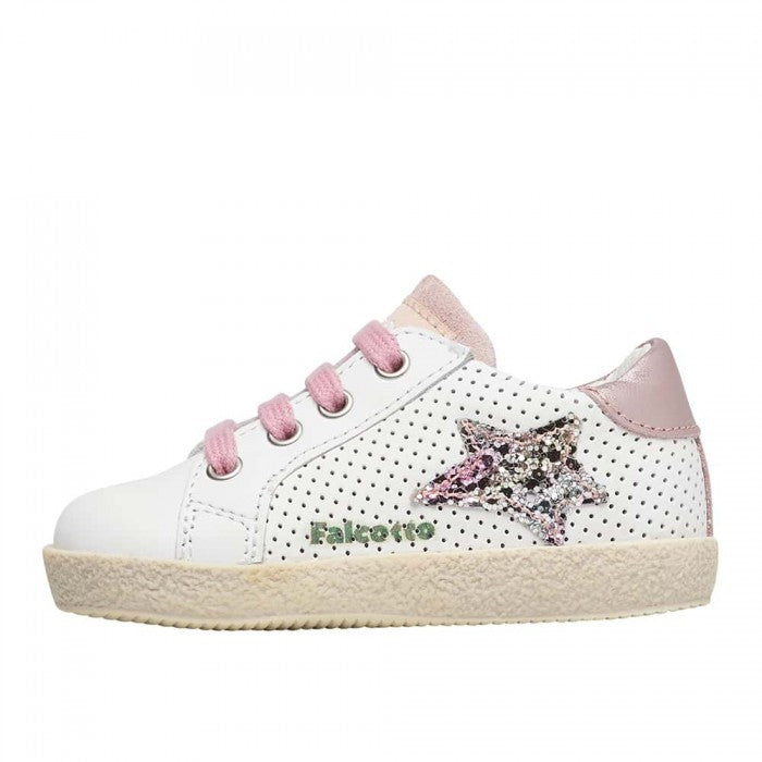 FALCOTTO 0012016751-11-1N04 WHITE-PINK Sneakers Bambina 
