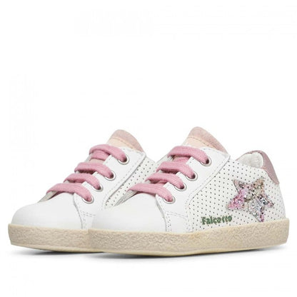 FALCOTTO 0012016751-11-1N04 WHITE-PINK Sneakers Bambina 
