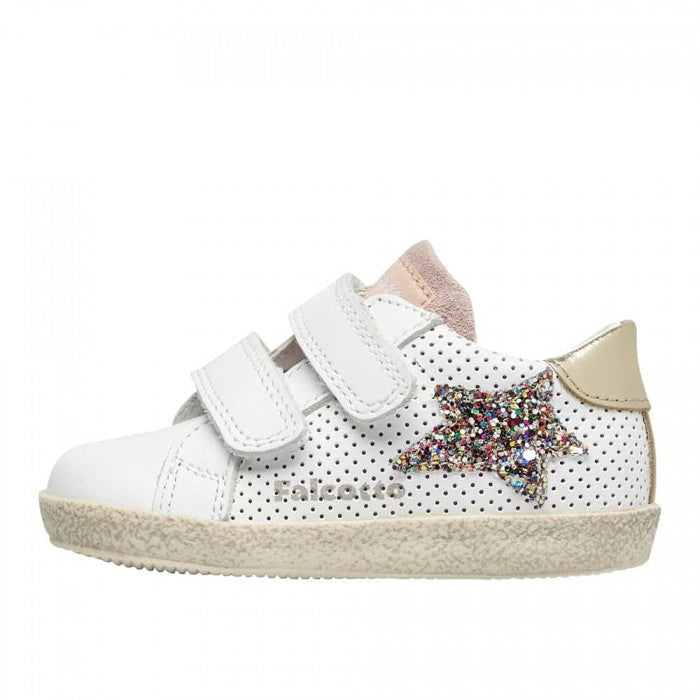 FALCOTTO 0012016752-11-1N03 WHITE-PLATINUM Sneakers Bambina 