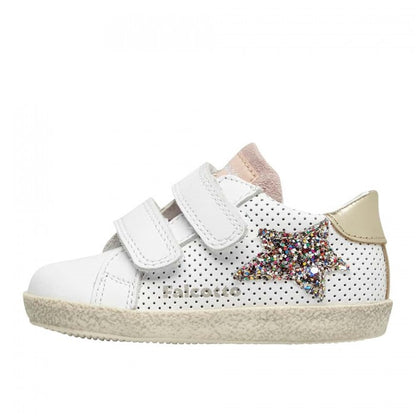 FALCOTTO 0012016752-11-1N03 WHITE-PLATINUM Sneakers Bambina 